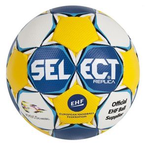 Hádzanárska lopta Select HB Ultimate Replica EC Sweden modro žltá